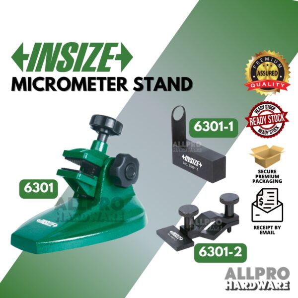 INSIZE Micrometer Stand 6301 / Inside Micrometer Clamp 6301-1 / Three Points Internal Micrometer Clamp 6301-2