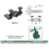 INSIZE Micrometer Stand 6301 / Inside Micrometer Clamp 6301-1 / Three Points Internal Micrometer Clamp 6301-2 - Image 4
