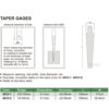 INSIZE Taper Gage 4833-1 / 4833-2 Range (0.8mm-15mm / 15mm-30mm) Measure Opening Slot Width Hole Diameter - Image 2