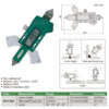 INSIZE Digital Welding Gage 4831-20A (0-20mm/0-0.8') Measure Angle / Crown height / Fillet Weld Throat Size - Image 2